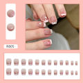 Menggh (with glue) 24pcs Artificial Nails, Hot-selling French False Nails. 