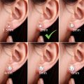2MM Very Tiny Stud Earrings in Pure Chandi with CZ Crystals - Simple Minimalist Small Ear Studs. 