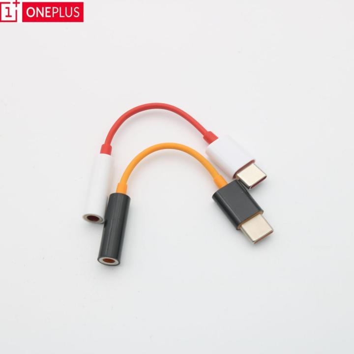 Original Oneplus Earphone Jack Adapter Type-C To 3.5mm Headphone Converter Cable For OnePlus 6T 7 7Pro 7T 7T Pro 8 8Pro Headphone Jack Adapter Audio Aux Cable Phone Accessories Oneplus 10 Pro 9 10R 9R 9RT 9Pro One Plus Nord 2 5G