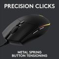 Logitech G102 LightSync / G302 Daedalus Prime MOBA Gaming Mouse Wired USB Optical Color Changing Breathing LED 8000DPI for PC Computer Gaming/6 Button Gaming Mouse. 
