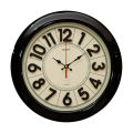 Hitco Round Wall Clock Emboss Number - 13.5x13.5" Stylish Wall Clock For Office and Homes -  Decorating Items for Home - Step Movement Fancy Wall Clock. 