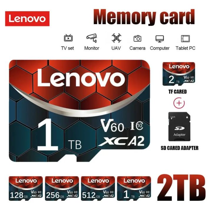 【COD+Original+Ready stock】Lenovo 2TB SD Memory Card 128GB SD/TF Flash Card Mini SD Cards 1TB 512GB Micro TF SD Card 256GB For Phones Ps5 Camera Ps4