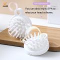 Shampoo Massager Brush Scalp Hair Scrubber with Soft Silicone Bristles For All Type Of Hairs Straight Curly Wet Dry For Men Women Children. 