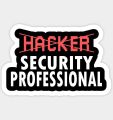 Hacker Sticker - Stickers for Laptop - 3 x 2 inches - Aesthetic Art Stickers for mobile back, Laptop, diary and for decorating your stuff and making them look more attractive. 