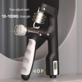 Adjustable Hand Grip 10-100Kg A-Type Automatic Counting Hand Gripper Non-Slip Hand Grip Strength Trainer Fingers Wrist Forearm Exerciser Workout Gear Home Gym Exercise Equipment Hand Gripper. 