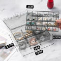 Jewelry Box Large Capacity Dual Layer Jewelry Organizer Desktop Decor. 
