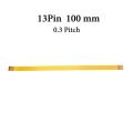 cltgxdd Gold plated FPC Connector cable Line 13 21 23 25 27 31 33 39 45 51 Pin FFC FPC Flexible Flat Ribbon Cable Pitch 0.3 mm. 