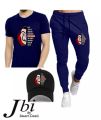 Summer Bella Ciao Printed Tracksuit Half Sleeves Round Neck T-Shirt Trouser With Printed Cap Tracksuit for Men. 