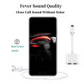 2 in 1 Dual Type C Headphone Adapter USBC Splitter Jack AUX Audio Charging Converter for Huawei Samsung Xiaomi. 