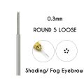 【Aesth Diary Store】Shading Round 3/5/7/9/17/19/21 Needle Permanent Makeup Eyebrow Tattoo Needles Pin. 