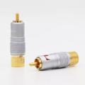 1Pair/2pcs RCA Plug 24K glod plated - Nakamichi. 