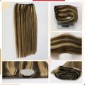New Imported 5 clips straight hair extensions-blonde golden striking color. 