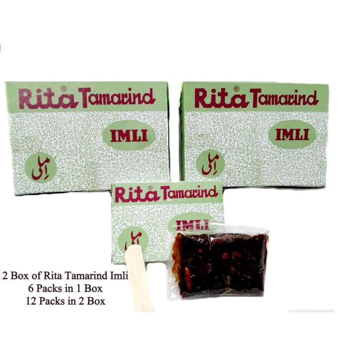 2 Box of Rita Tamarind Imli / Khatti Meethi Imli /12 Packs in 2 Box