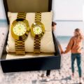 Watch set men and women gift pack famous design and fashionable. 