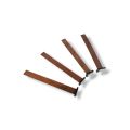 Pack of 12 Medium Wooden Wicks for Candle Making 4 inch, Eco-Friendly, Ideal for Small to Medium Containers. 