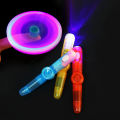 LED Colourful Luminous Spinning Pen Rolling Pen Ball Point Pen Learning Office Supplies Interactive Toy Random Color for Kids. 