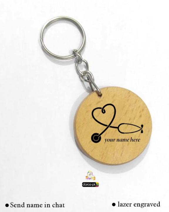 customized doctor name keychain