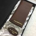 CUSTOMIZE NAME ON LONG WALLET , KEY CHAINS WITH BOX PACKING (PERFECT GIFT TO SEND YOUR FATHER , WIFE, SISTER, MOTHER, FIANCE OR ANY ONE). 