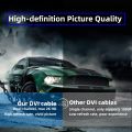 DVI-D 24+1 Dual Link Male to Male Digital Video Cable Gold Plated with Ferrite Core Support 2560x1600 for Gaming, DVD, Laptop, HDTV and Projector 6 Feet ( Branded Used ). 