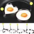 Fried Egg Mold, Pack of 4 Stainless Steel Egg Ring Egg Shaper Pancake Mold Heart/Round/Star/Flower Shapes. 