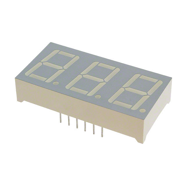 Pack of 4 - 0.56 inch 3-Digits GREEN 7 segment LED Display MULTIPLEX 3-DIGIT - BC56-12GWA (Common Anode)