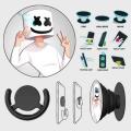 Popsocket Phone Grip With Free Mount Adapter - Marshmello Face - PopSocket Black - SKINLEE-627-3-2. 