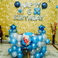 Frozen Happy Birthday Theme Decoration set- pack of 80Pcs Frozen Birthday Theme Elsa & Anna Birthday Theme Decoration for Girls. 