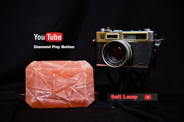 YouTube Play Button Salt Lamp - Salt Lamp Light for Office, Bedroom ...