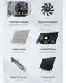 MLLSE AMD Radeon RX 550 4GB Video Graphics Card GDDR5 128bit PCI-E X16 HDMI DP DVI RX 550 4gb Desktop Gaming Video Card. 