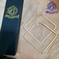 Square Earrings For Girls and Women Golden and Silver drop Simple Stylish New Design Korean Low price. 
