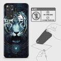Xiaomi Redmi Note 11 Back Skin - Design 4 - Vintage Galaxy Tiger Skin Wrap Back Sticker Without Sides. 