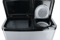 Dawlance DW6570 Twin Tub Semi Automatic Washing Machine – Glass Lid, Grey Finish, Powerful Pulsator Cleaning. 