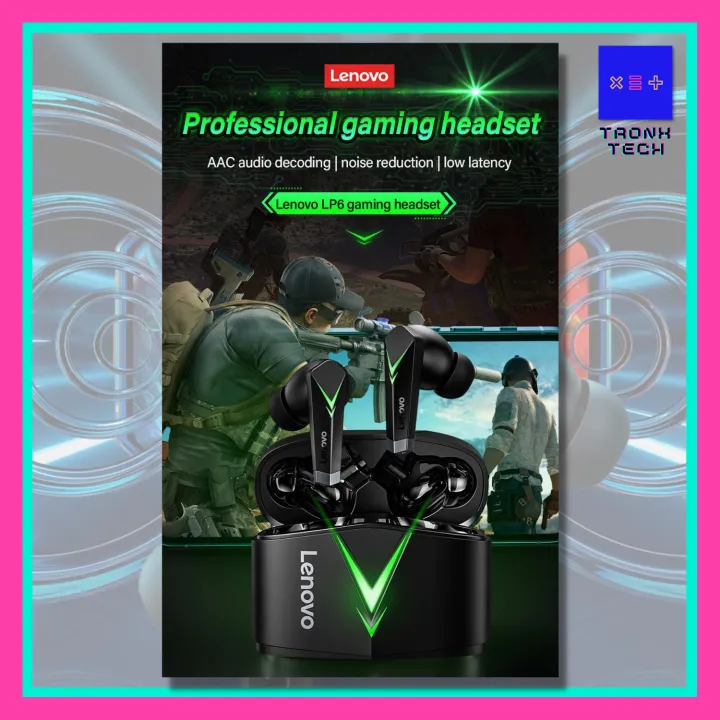 100%25%20Original%20Lenovo%20LP6%20Bluetooth%20Earbuds%20For%20Gamers%20-%20Black%20-%20Image%203