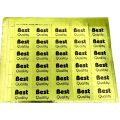 Best Quality Stickers - 5 Inch By 3 Inch - Golden Color - Pack Of 10 Stickers. 
