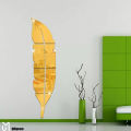 Acrylic leaf mirror for wall decoration. 