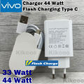 Original 100% Vivo_ 44w Flash charger Original Vivo_ Dual Engine charger for Vivo_V20 Se V19 V20 V23 V23e V21 V21e V17 Pro X50 Pro X60 Fast Flash Charging Dual Engine Charging Charge. 