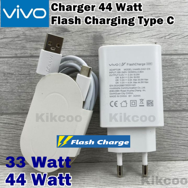 Original 100% Vivo_ 44w Flash charger Original Vivo_ Dual Engine charger for Vivo_V20 Se V19 V20 V23 V23e V21 V21e V17 Pro X50 Pro X60 Fast Flash Charging Dual Engine Charging Charge