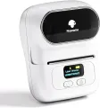 Phomemo Label Printer - M110 Address Label Maker Bluetooth Thermal Portable Label Maker Machine for Small Business, Barcode, Cable, Retail, Clothing, Barcode Printer Compatible with Phones & PC, White. 