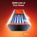 Zero® Lumin L-300 Power Bank 30000mAh 22.5W Fast Charging PowerBank | QC 3.0 Powerbank | USB-C Input/Output Powerbank  | Built-in Cable Powerbank | Aluminum Body Powerbank | Portable Powerbank  | Fast Charge Power Bank for Android & IOS. 