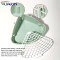 Rabbit Toilet Double Buckle Pet Guinea Pig Hamster Rabbit Bathroom. 
