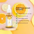 RUKI Vitamin C Serum & 5 PCS Korean Face Sheet Mask with Hyaluronic Acid Brightening and Anti-Aging Eyes Patch Mask Rejuvenate, Skin Care Masks. 