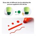 Wave Point Color Pen - 12 Color Watercolor Pen Set, Comfortable Ergonomic Design, Vibrant Water-Based Ink, Suitable for Art, Journaling, Writing & Drawing. 