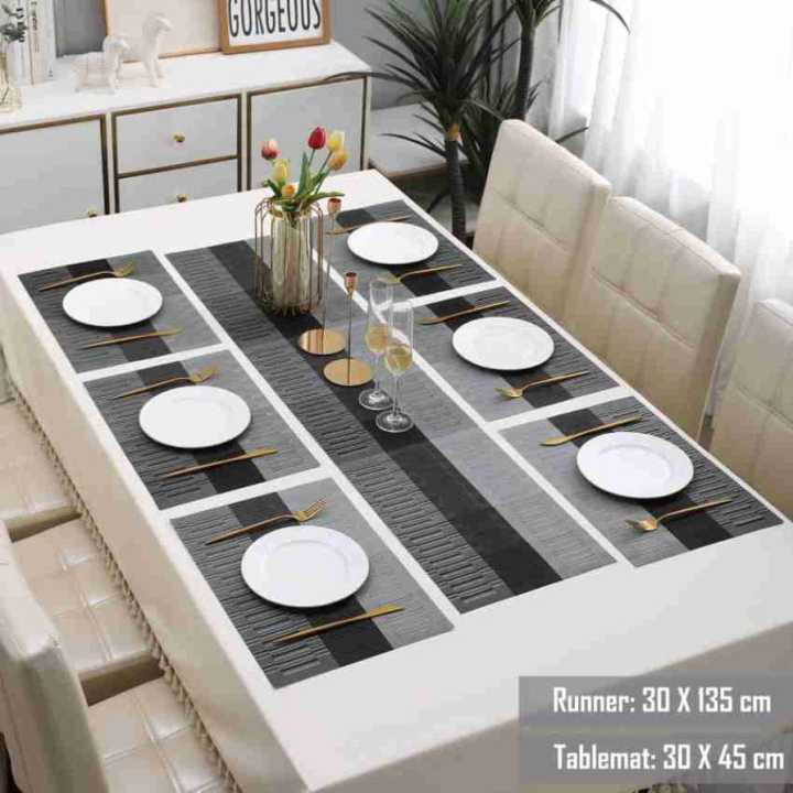 7Pcs%20Table%20Mat%20&%20Table%20Runner%20Set%20Heat%20Resistant%20Placemats,%20Stain%20Resistant%20Washable%20PVC%20Table%20Mats%20for%20Dining%20Table%20Woven%20Placemat%20-%20Image%206