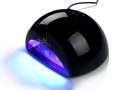 LED Nail Lamp, USpicy LED Brioche Gel & Gelish Light/Polish Dryer (Black 12W) Handy Portable Manicure. 