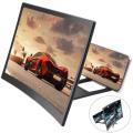 10-Inch 3D HD Mobile Phone Screen Magnifier with Audio Amplifier, Foldable Bracket. 