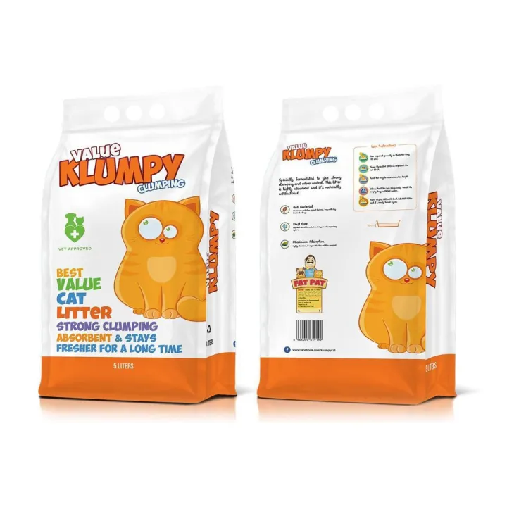 Klumpy Pack Of 2 Value Klumpy Clumping -5 Liter -Cat Litter (10 Liter) | Daraz.pk