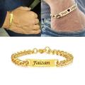 Customize Engraved Name Bracelet For Men. 
