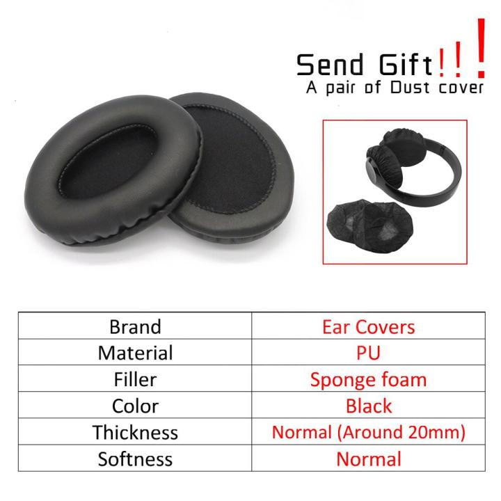 Ear Pads For Bluedio F2 Faith 2 Headphone Earpads Replacement Headset Ear Pad PU Leather Sponge Foam