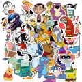 Random Mix Cartoon Sticker Pack (20/40/60/80/100 Pcs) 2 Inch Premium Quality Stickers for Laptop, Bottle, Phone, Scrapbook, Wall, Diary – Perfect for Cartoon Fans, Lovers & Collectors. 