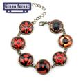 Green forest Chain Bracelet Geometric Anime Naruto Sharingan Eye Cuff Bracelet Jewelry Accessories. 